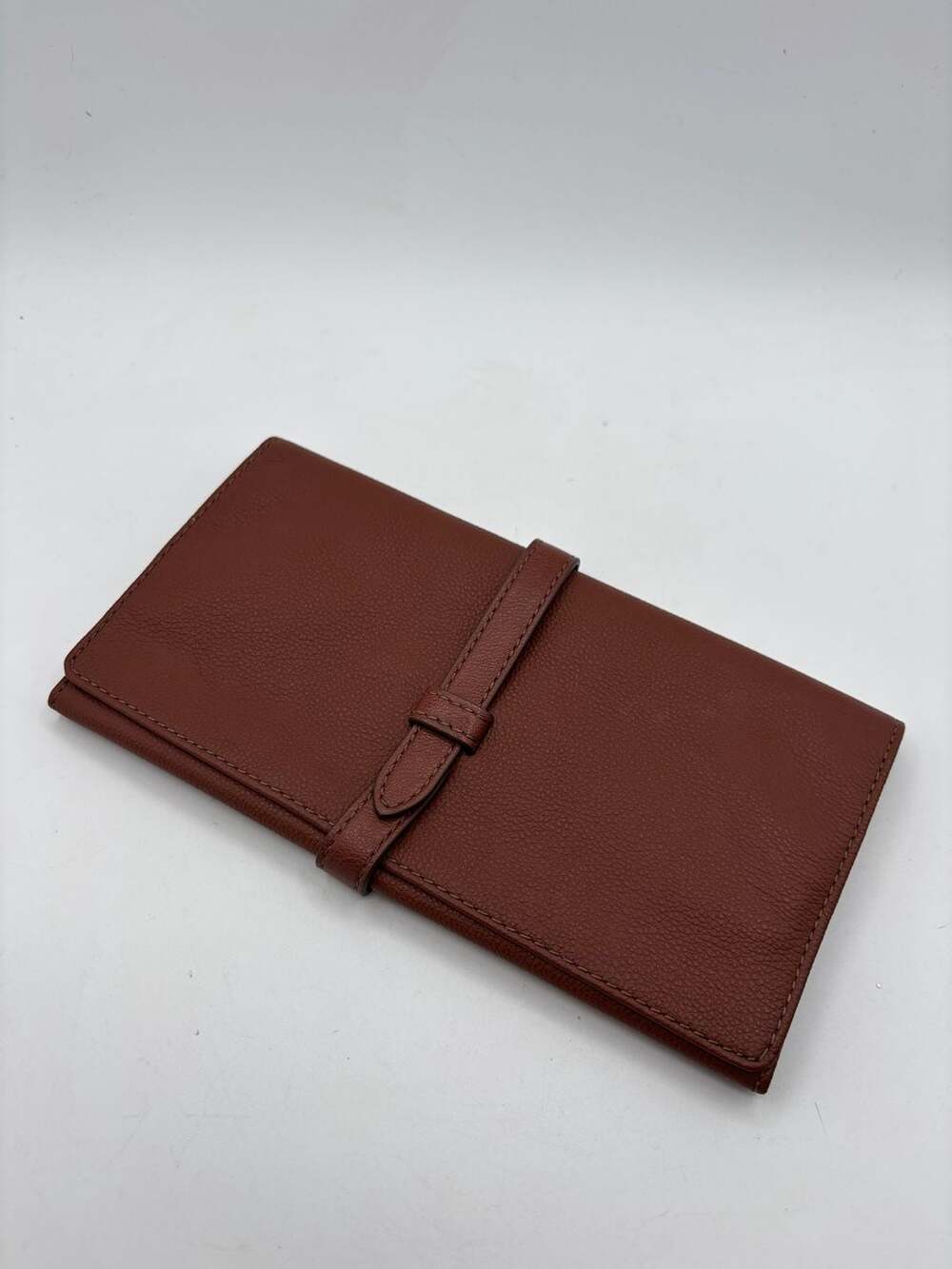 Fossil Sofia Leather Jewelry Roll, Medium Brown NWT